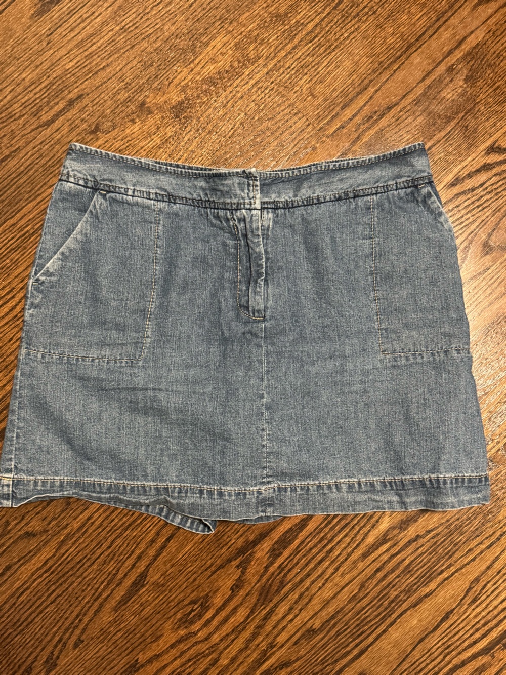 Cherokee Light Blue Denim Skort